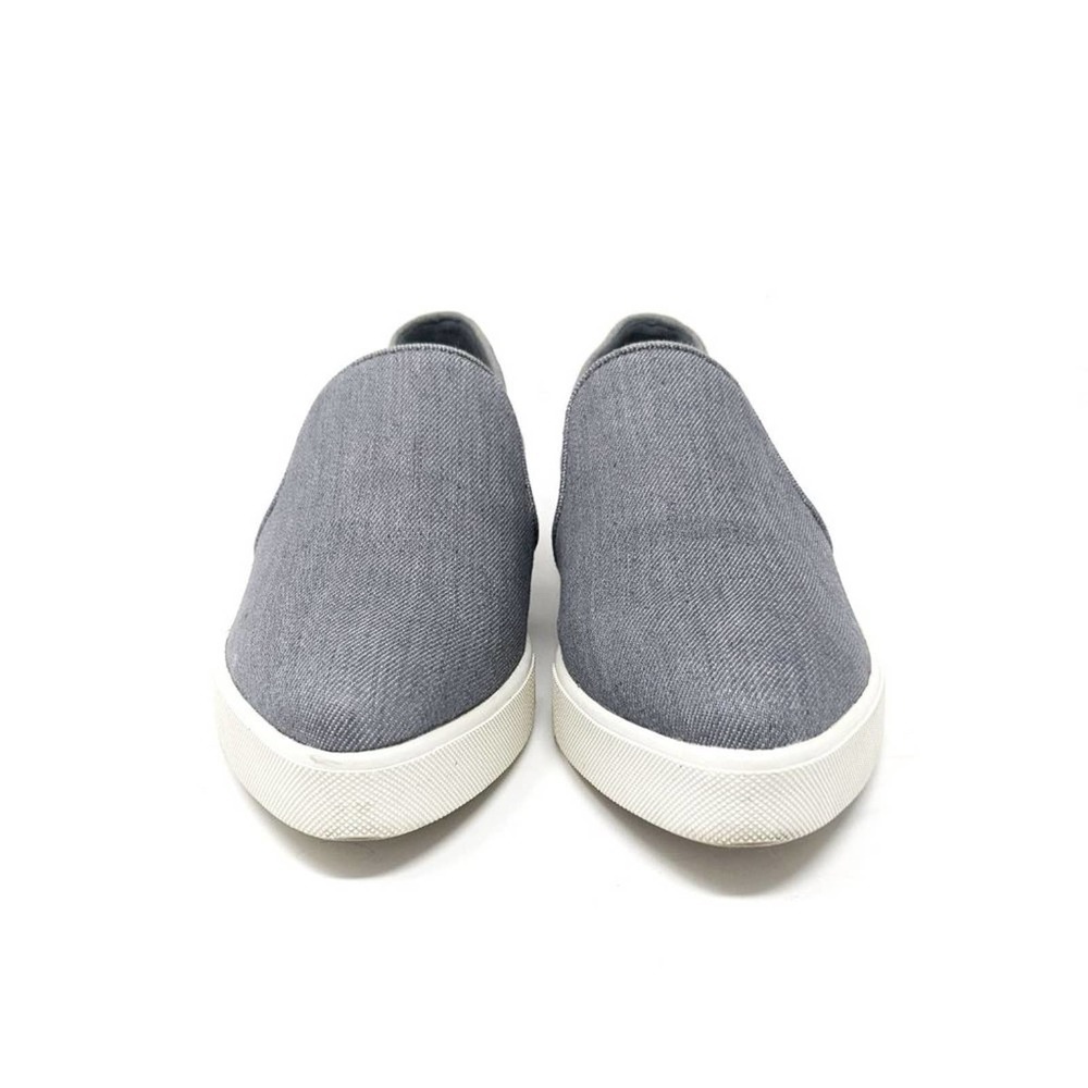 Vince Womens 6 Pierce Pointed Toe Denim Slip On Gray Casual Sneakers Shoes 36 - Picture 6 of 9